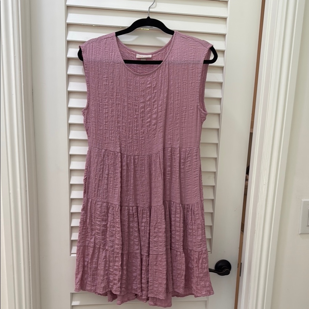Knox Rose Pink Sleeveless Tiered Tunic